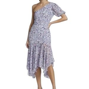 ASTR The Label Sexy Floral Santorini One Shoulder Wedding‎ Guest Party Dress M